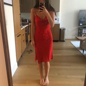 Princess Polly Red Slip Midi Dress
